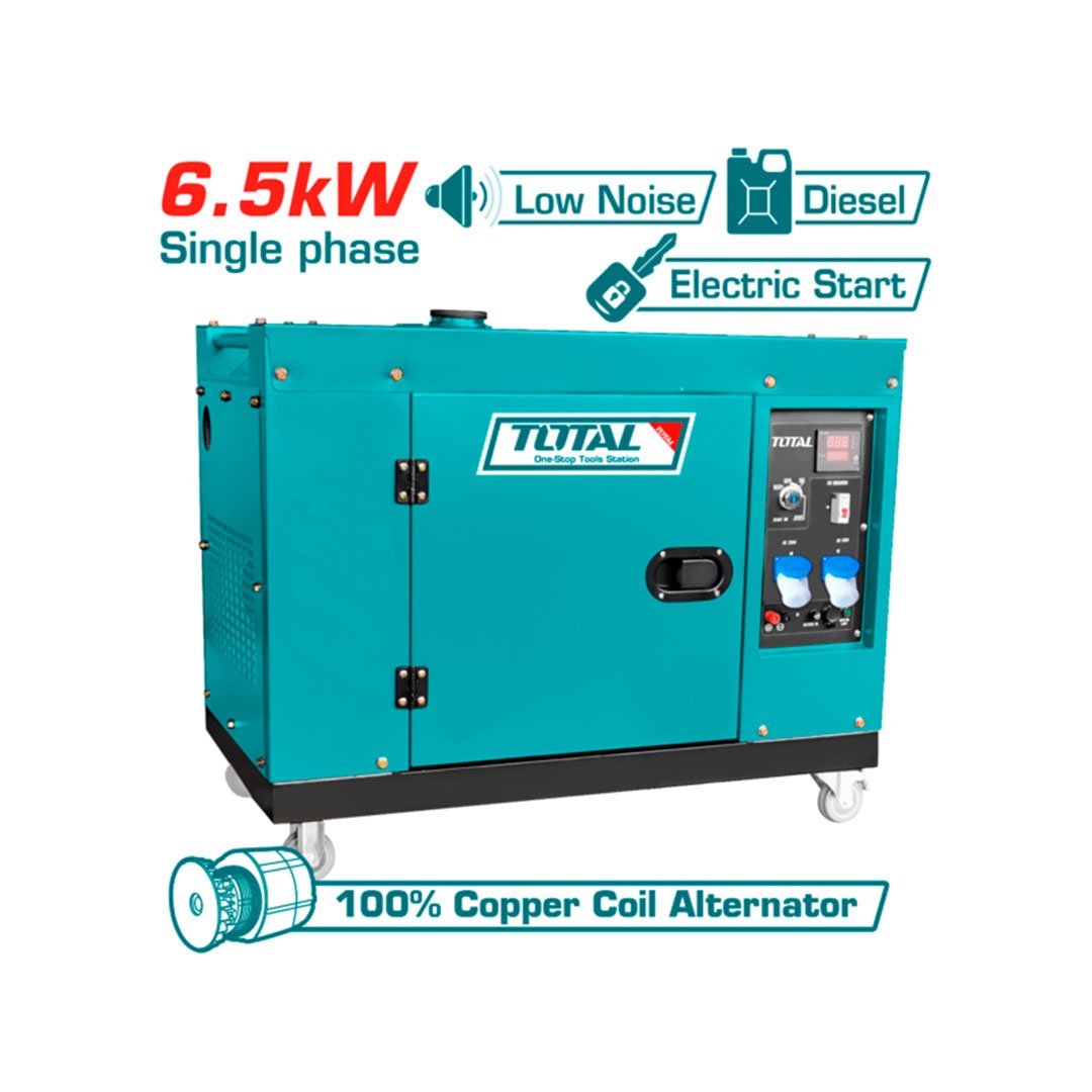 Gerador a diesel 6.5kva silencioso Total