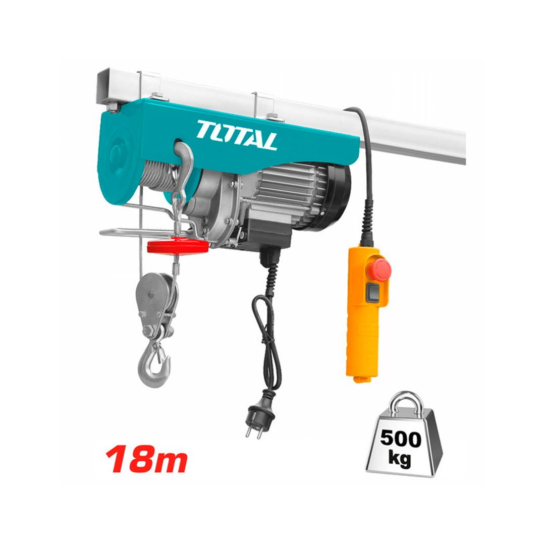 Guincho elétrico 18m 500kg Total
