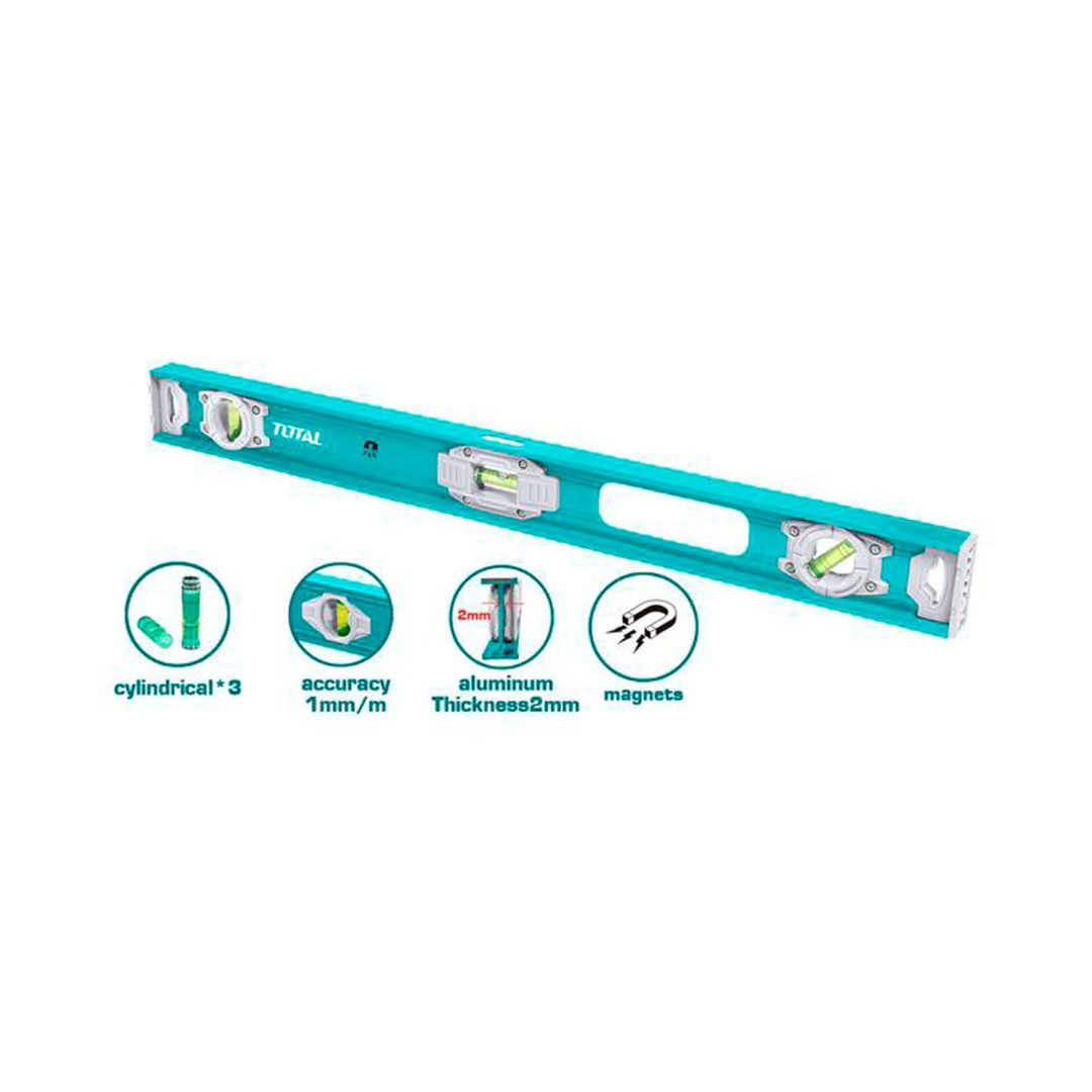 Nível de obra 80cm (2mm) Total